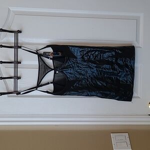 New open cup black chemise